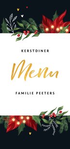 Kerstmenu kerstdiner stijlvol met winterse elementen