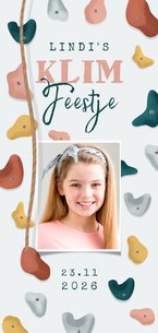 Kinderfeestje klimmen indoor foto activiteit