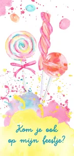 Kinderfeestje met lolly's en snoepjes