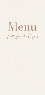 Klassieke menukaart trouwen beige papiertextuur