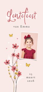 Lentefeest bloemen vlinders foto stijlvol lief origineel