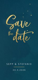 Save the date kaart waterverf en spatten