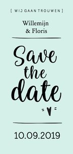 Trouwkaart save the date modern 