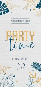 Uitnodiging botanical gold