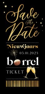 Uitnodiging nieuwjaarsborrel save the date