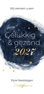 Zakelijke kerstkaart stijlvol waterverf sterren vuurwerk