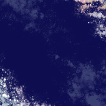 Blauwe waterverf nieuwjaarskaart met holografisch foliedruk Achterkant