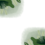 Communie uitnodiging hip met planten, foto en goud spetters Achterkant