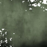 Communiekaart groene waterverf gouden spetters Achterkant