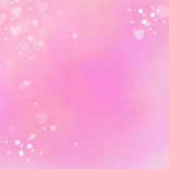 Communiekaart meisje roze met hartjes en goudfolie Achterkant