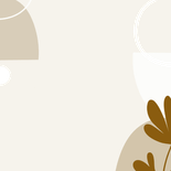 Communiekaart neutraal abstracte vormen Achterkant