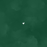 Donkergroen waterverf geboortekaartje holografisch Achterkant