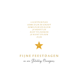 Fotocollage kerstboomvorm met takjes en sterren Achterkant