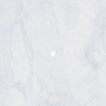 Geboortekaartje blauw marmer goud en hartje Achterkant