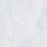 Geboortekaartje blauw marmer goud en hartje Achterkant