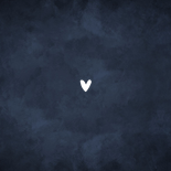 Geboortekaartje blauw stijlvol goud hartje jongen Achterkant