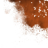 Geboortekaartje gouden spetters met roest waterverf Achterkant