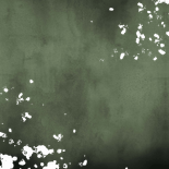 Geboortekaartje groene waterverf gouden spetters Achterkant