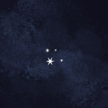 Geboortekaartje jongen sterren goud donkerblauw Achterkant