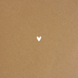 Geboortekaartje kraftlook met gele laarsjes Achterkant