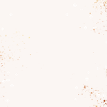 Geboortekaartje waterverf maan met koperspetters Achterkant