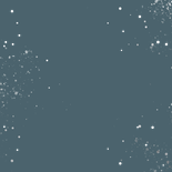 Geboortekaartje waterverf maan met zilveren spetters Achterkant