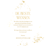 Groene kerstboom kerstkaart zakelijk teksten nieuwjaar Achterkant