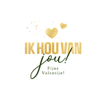 Hartvormige valentijnskaart goud hartjes liefste man foto's Achterkant