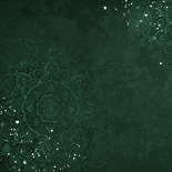 Hindoestaans geboortekaartje mandala patroon goud hartjes Achterkant