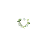 Jubileumkaart hart botanical blad Achterkant