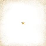 Kerstkaart grote foto gezellige kerst gouden rand Achterkant