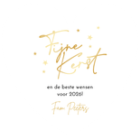 Kerstkaart hartvorm foto sprankelend lichteffecten liefde Achterkant