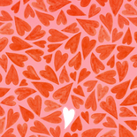 Lief geboortekaartje hartjes watercolor goud Achterkant