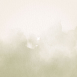 Minimalistisch geboortekaartje groene waterverf en hartje Achterkant