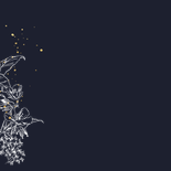 Sfeervolle uitnodiging jubileum 50 jaar botanisch goud Achterkant