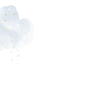 Stijlvol geboortekaartje met watercolour en goud Achterkant