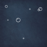 Stijlvol geboortekaartje voor jongen - bellenblaas silhouet Achterkant