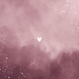 Stijlvol vierkant geboortekaartje paars waterverf goud  Achterkant