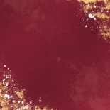 Stijlvolle rode geboortekaartjes met goudfolie sterretjes Achterkant