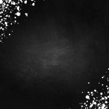 Stijlvolle uitnodiging feestje goud met spetters krijtbord  Achterkant