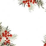 Stijlvolle uitnodiging kerstmarkt botanische takken goud Achterkant