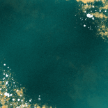 Stoere groene geboortekaartjes met goudfolie sterretjes Achterkant