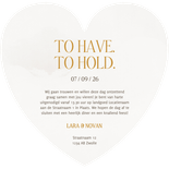 Trouwkaart in hartvorm stijlvol met marmereffect Achterkant