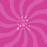 Uitnodiging 90's party jubileumfeest cd confetti muziek Achterkant