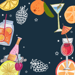 Uitnodiging cocktail feestje 50 jaar Achterkant