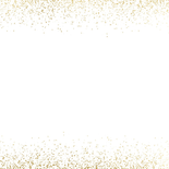 Uitnodiging feestje in goudlook en confetti Achterkant