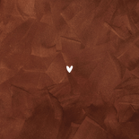 Uitnodiging jubileum 12,5 jaar getrouwd roestbruin koper  Achterkant