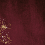 Uitnodiging verjaardag 80 foto velvet goudfolie klaprozen Achterkant