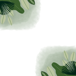 Uitnodiging vormsel hip met planten en gouden spetters Achterkant