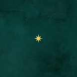 Zakelijke kerstkaart 2026 goud foto groen waterverf Achterkant